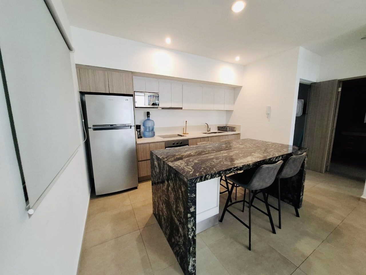 Cocina con barra